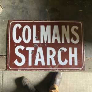 "Colemans Starch" Enamel sign *SOLD*