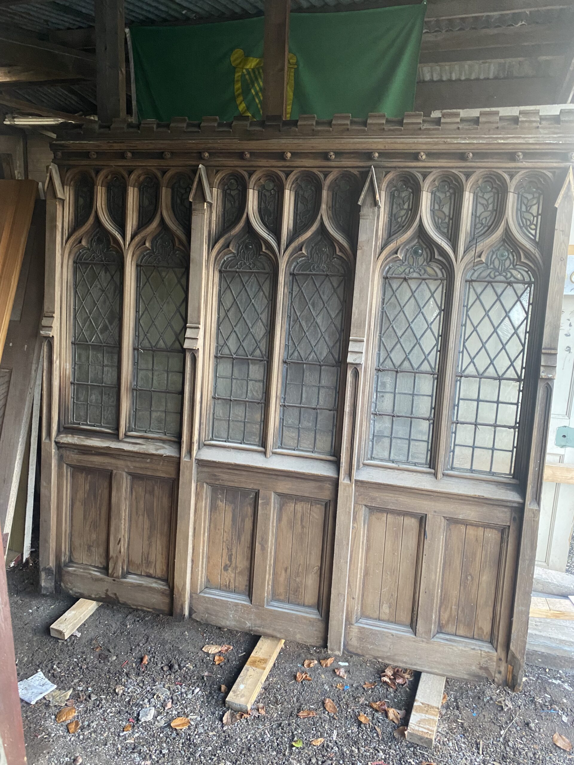 *SOLD* Church stained glass partition