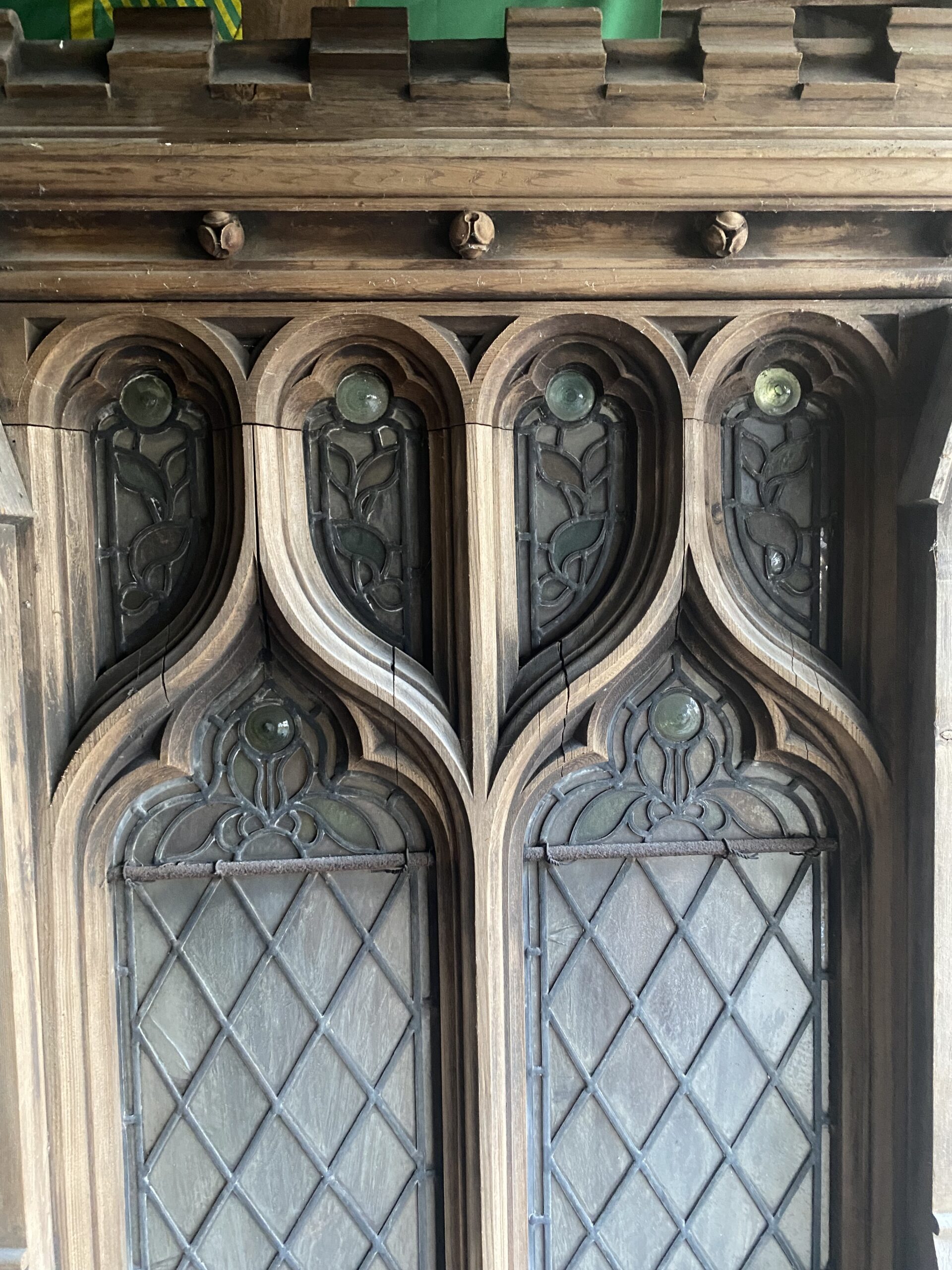 *SOLD* Church stained glass partition - Image 2