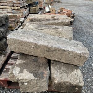 Pink granite kerbstone